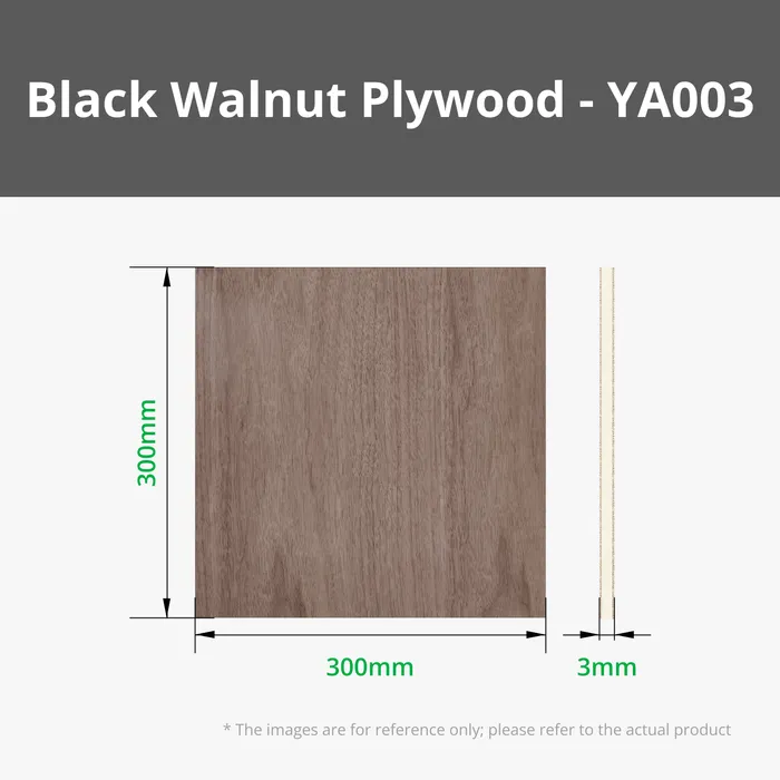 3mm Black Walnut Plywood (6pcs) - YA003 - Image 3
