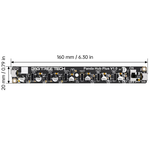 BIGTREETECH Panda Hub Dual USB Adapter Shield the Original USB Port on Bambu Lab P1S/P1P Printers - Image 4
