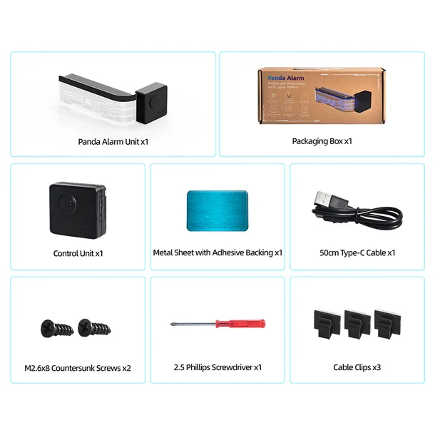 BIQU Panda Alarm Wireless Audio Visual Alarm Notify Print Completion and Errors for P1 Series - Image 7
