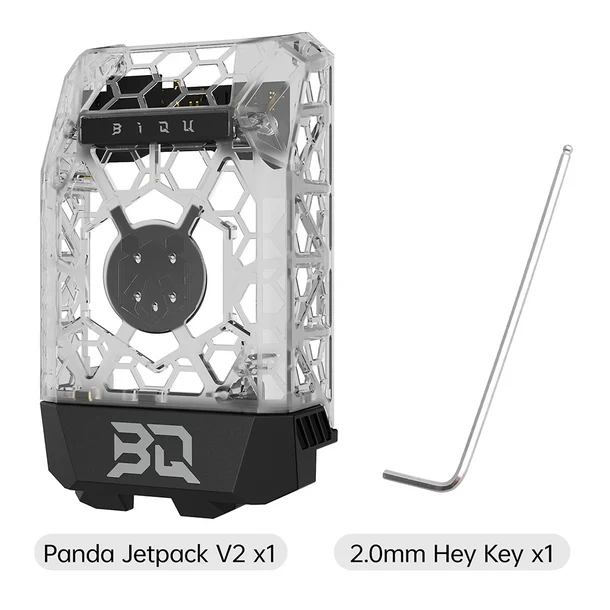BIQU Panda Jetpack V2 Lightweight Hollow Design Bambu Extruder Front Cover Integrated with Panda Jet Cooling Fan Duct for Bambu Lab P1/X1 - Image 3
