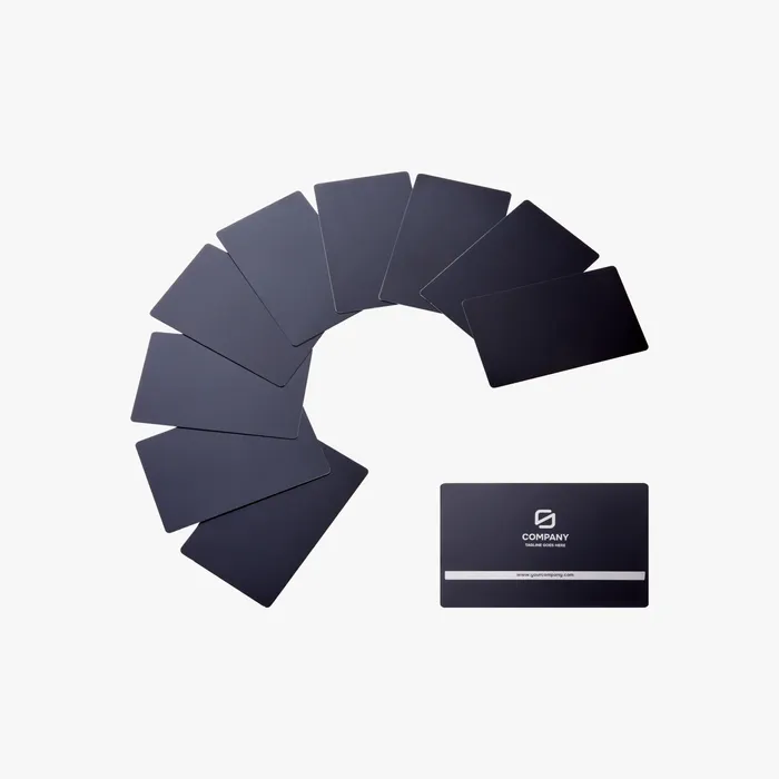 Black Aluminium Card (10pcs) - YC001