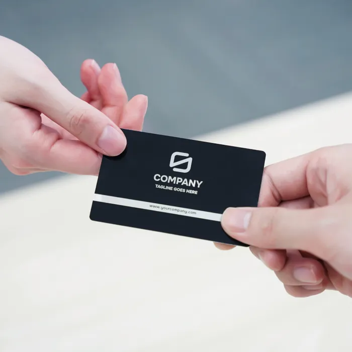 Black Aluminium Card (10pcs) - YC001 - Image 2