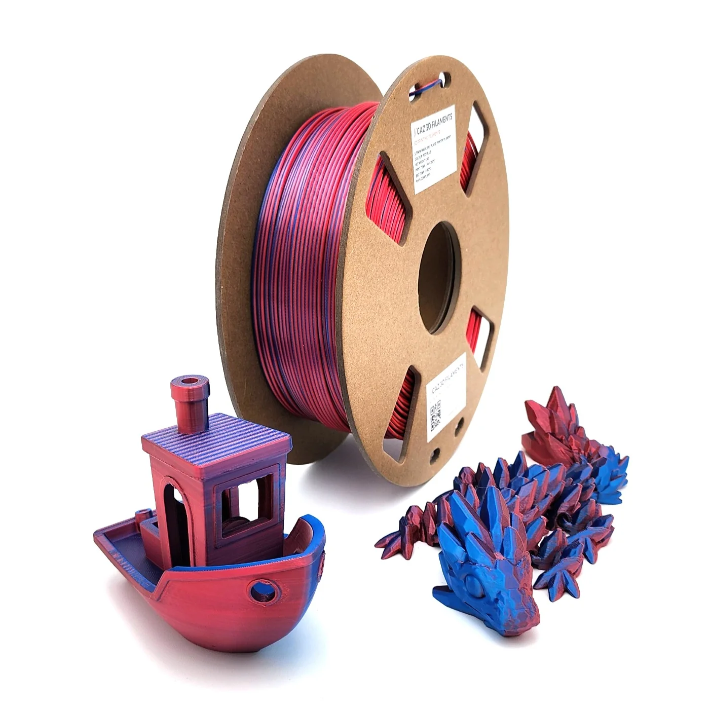 CAZ 3D Dual Colour Silk PLA  - 1.75mm (1kg) - Image 20