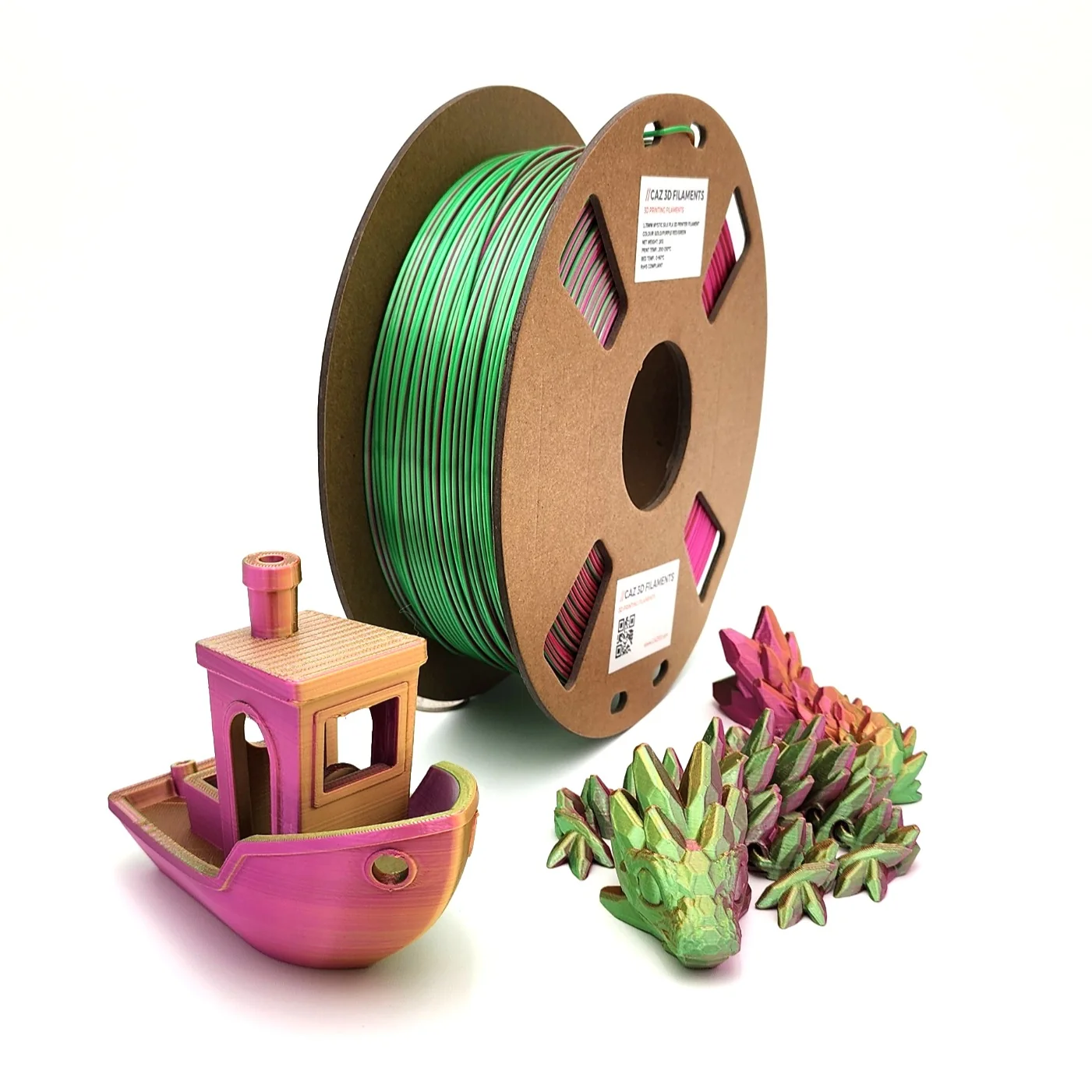 CAZ Filament Tri Colour Silk PLA - 1.75mm (1kg) - Image 6
