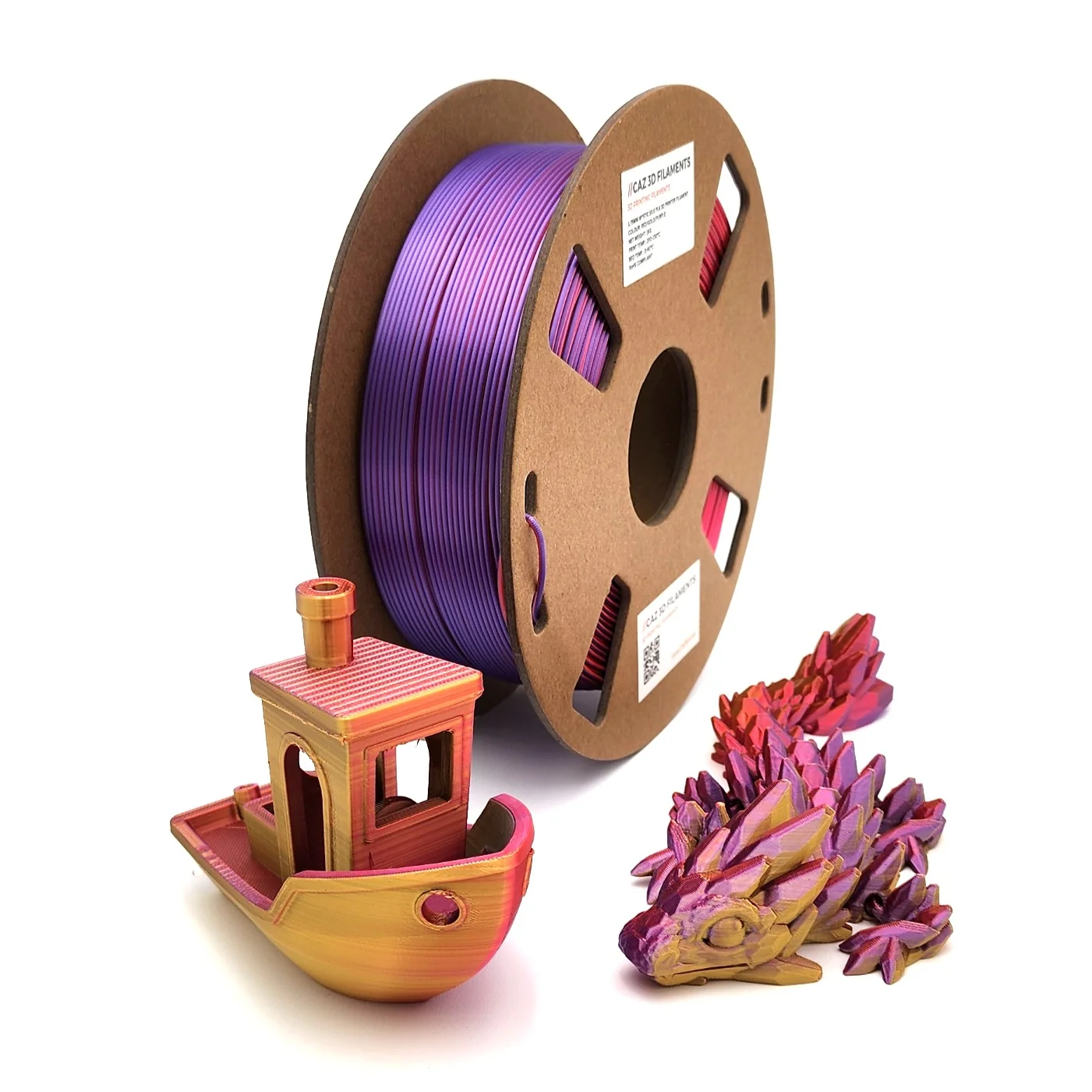 CAZ Filament Tri Colour Silk PLA - 1.75mm (1kg) - Image 7
