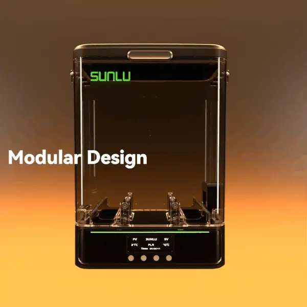 SUNLU FilaDryer SP2, 2-in-1 Filament Dryer Combine with Storage Box, Compatible with spool size 1kg×2 or 2kg×1 or 3kg×1 - Image 8