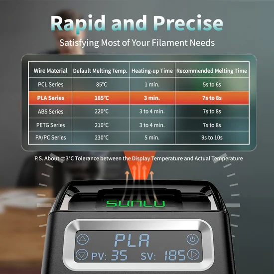 Sunlu Filament Connector FC01, Fusion Splicer, Weldable to 1.75mm PLA, ABS, PETG - Image 6